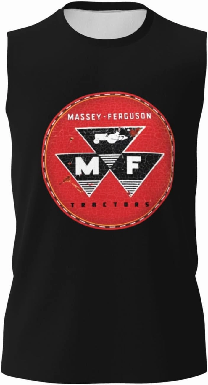 Massey Ferguson Tank Tops Men, Classic Graphic Muscle Tee, Sleeveless T-Shirt for Men