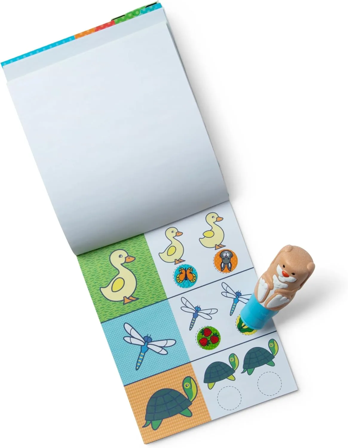 Melissa & Doug Sticker Wow!™ Bunny Bundle: 24-Page Activity Pad, Stamper, 500 Stickers, Mini Pad, Arts and Crafts Fidget Toy Collectible Character