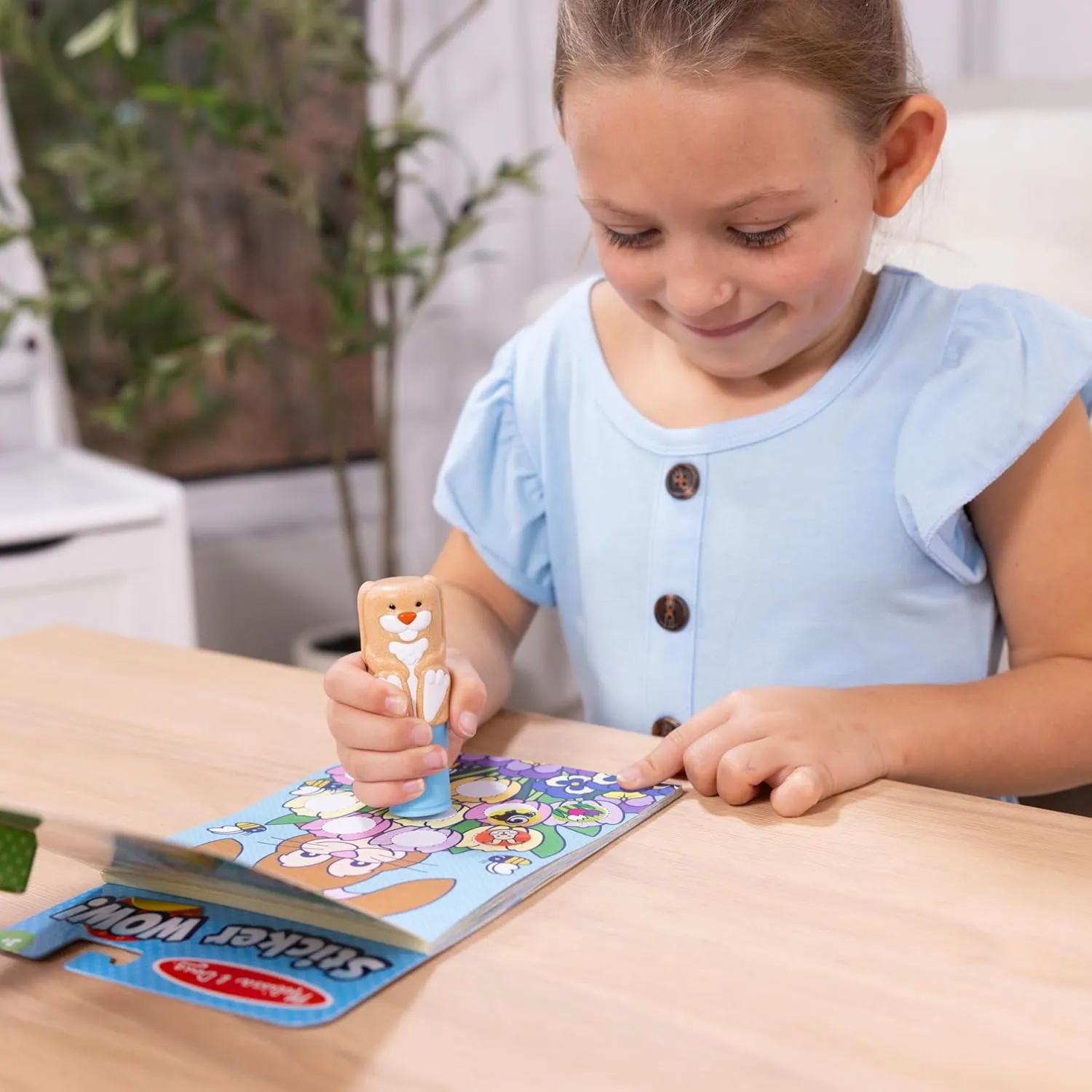 Melissa & Doug Sticker Wow!™ Bunny Bundle: 24-Page Activity Pad, Stamper, 500 Stickers, Mini Pad, Arts and Crafts Fidget Toy Collectible Character