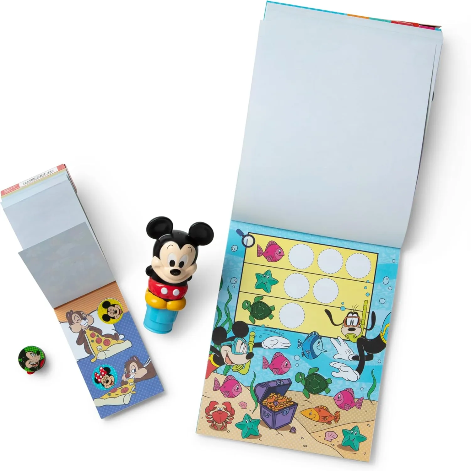 Melissa & Doug Sticker Wow!™ Disney Mickey Mouse Bundle: 24-Page Activity Pad, Stamper, 500 Stickers, Mini Pad, Arts and Crafts Fidget Toy Collectible Character