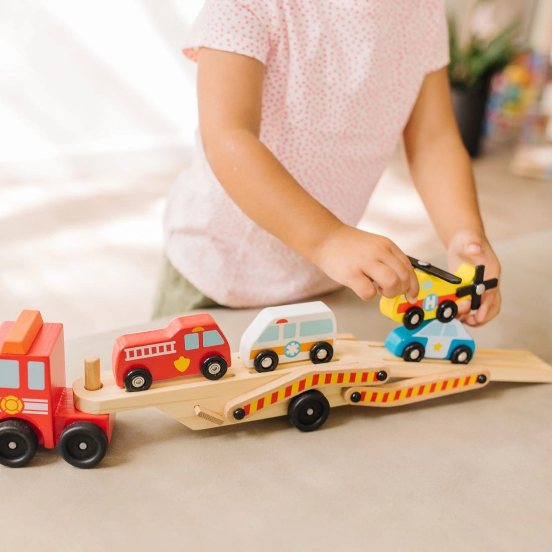 Melissa & Doug Emergency Vehicle Carrier