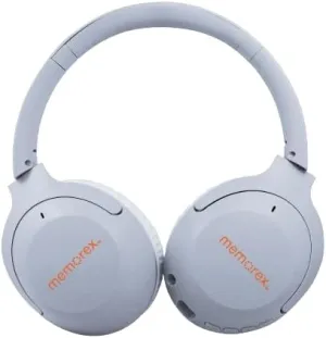 Memorex MX-HP10(S) Wireless Over-Ear Headphones | Bluetooth 5.1 Stereo Headset with 40mm Drivers | 25-Hour Playtime | Hands-Free Calling | Foldable & Adjustable | USB-C Fast Charging (Silver)