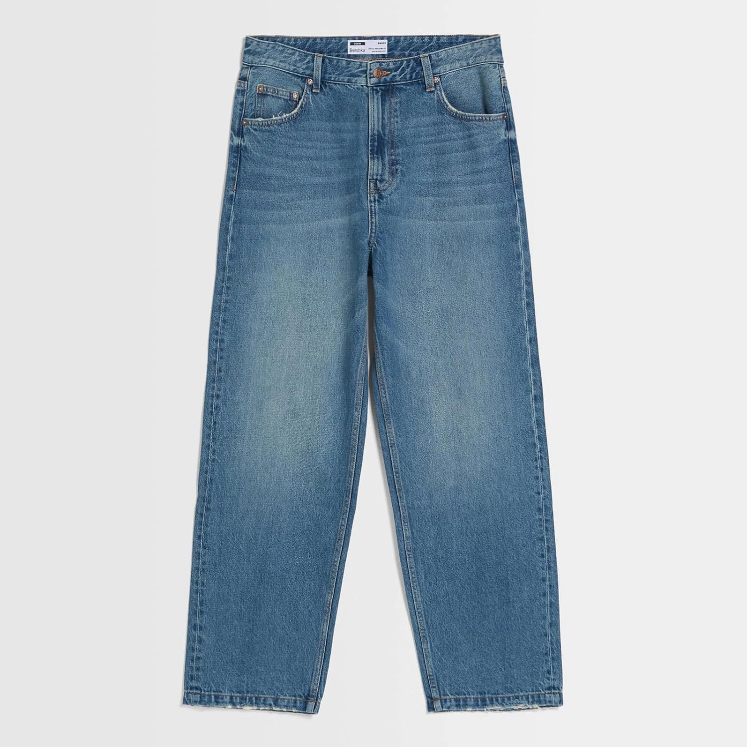 Men's Classic Regular Fit Jeans Vintage Straight Wide Leg Denim Pants with Pockets Baggy Jeans Trousers Streetwear