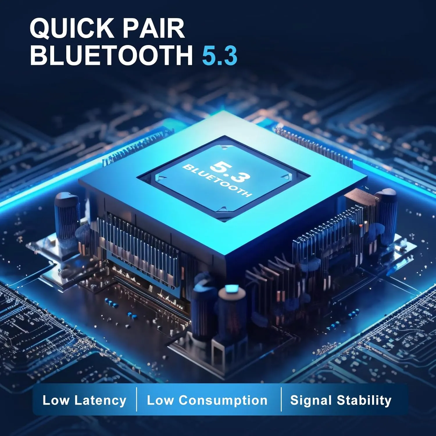 MIDOLA Bluetooth Headphones Over Ear 68H Playtime 6 EQ Wireless Headset with Microphone HiFi Stereo Foldable Lightweight Deep Bass for Travel Home Office Cellphone Blue