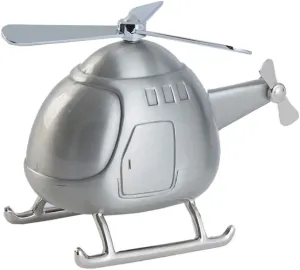 Milisten Piggy Bank Alloy Coin Saving Box Piggy Bank Helicopter Shape Money Bank Coin Bank Desktop Decorations Birthday Collectiable Helicopter Figurine Challenge Coin Rack