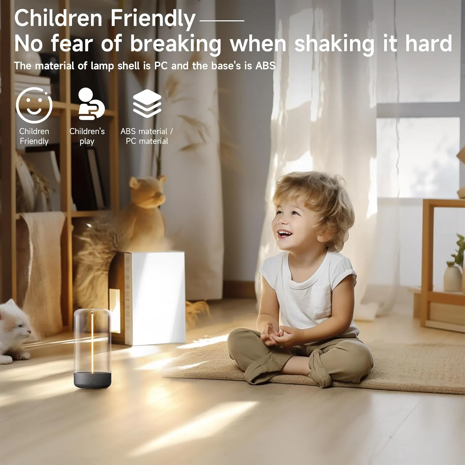 Mini Minimalist Table Lamp Cordless LED Desk Lamp Rechargeable Modern Night Lights Portable Nightstand Lamps Unique Ambient Light Mood Lighting for Bedroom, Beside, Nursery