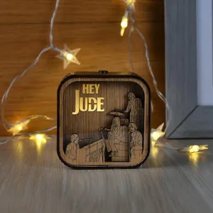 MissLiGarden Handmade Music Box, Vintage Wooden,Best Gifts for Wife Husband Girlfriend Boyfriend Girl Boy Son Daughter, Anniversary, Birthday, Valentine's Day (Hey Jude)