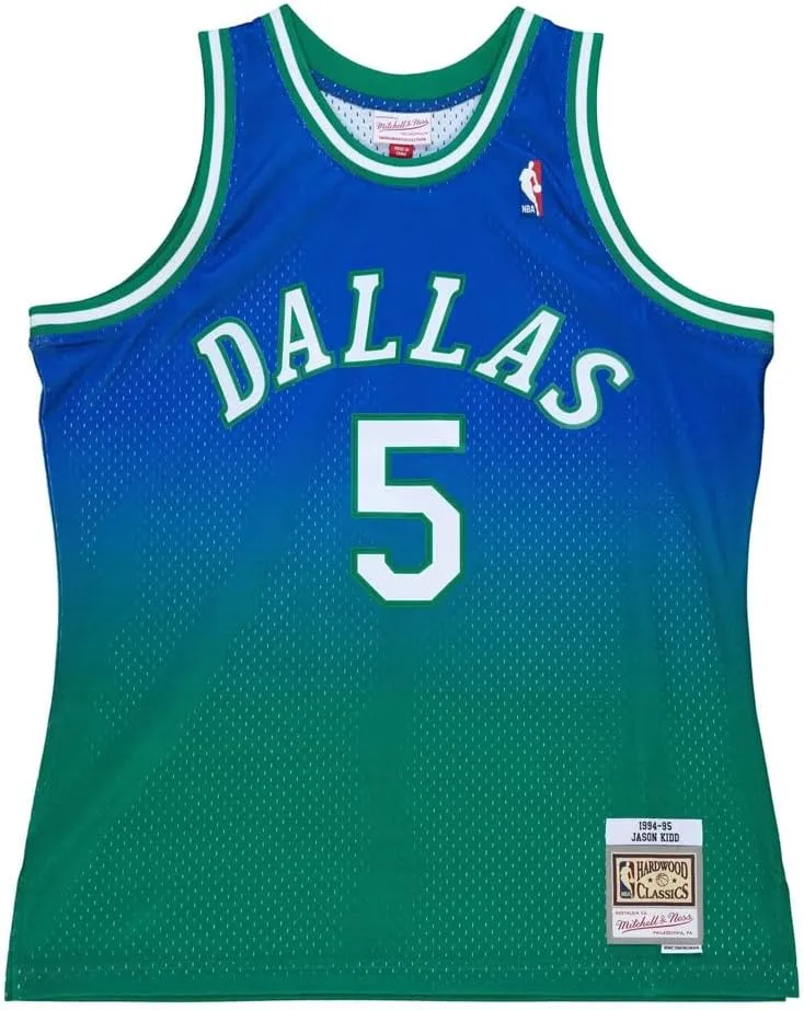 Mitchell & Ness Mens Fadeaway Swingman Crew Neck Athletic Tank Jersey 1994 Basketball Athletic - Blue, Green