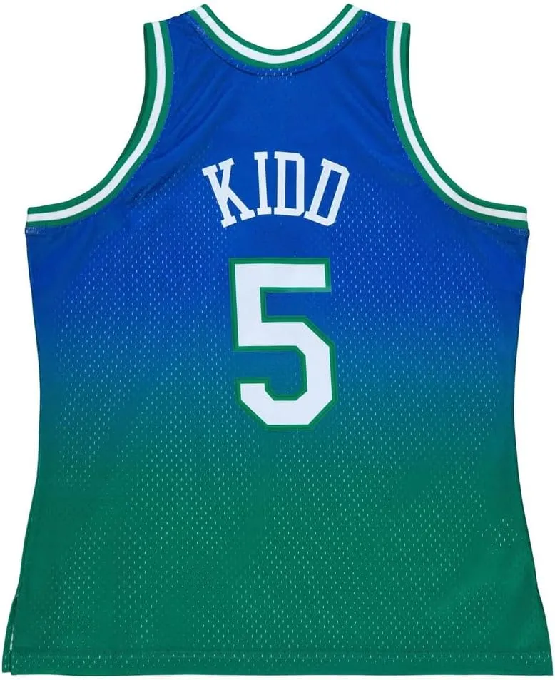 Mitchell & Ness Mens Fadeaway Swingman Crew Neck Athletic Tank Jersey 1994 Basketball Athletic - Blue, Green