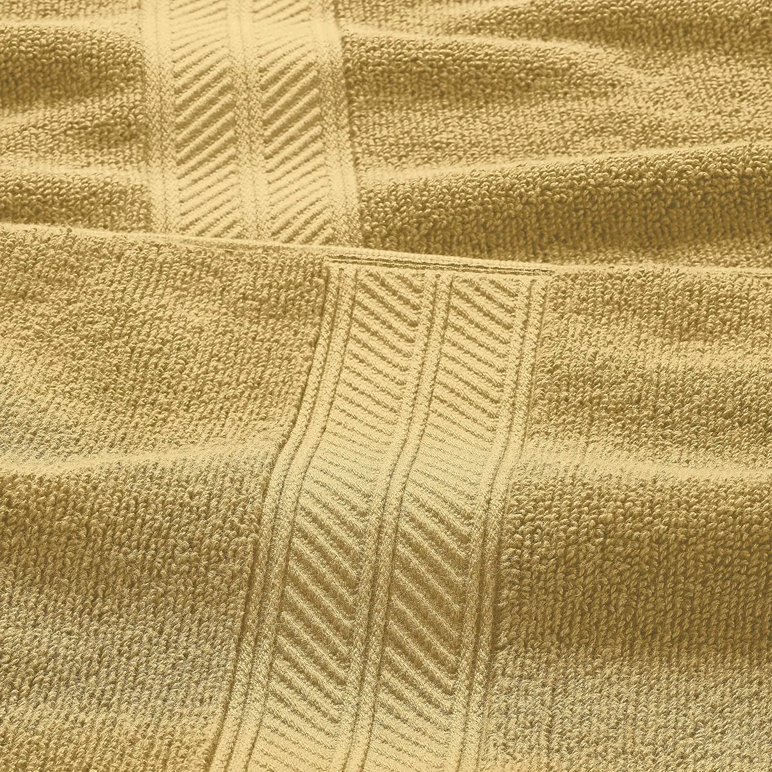 Modern Threads Trefoil Filigree 6-Piece Reversible Yarn Dyed Jacquard Towel Set - Bath Towels, Hand Towels, & Washcloths - Super Absorbent & Quick Dry - 100% Combed Cotton