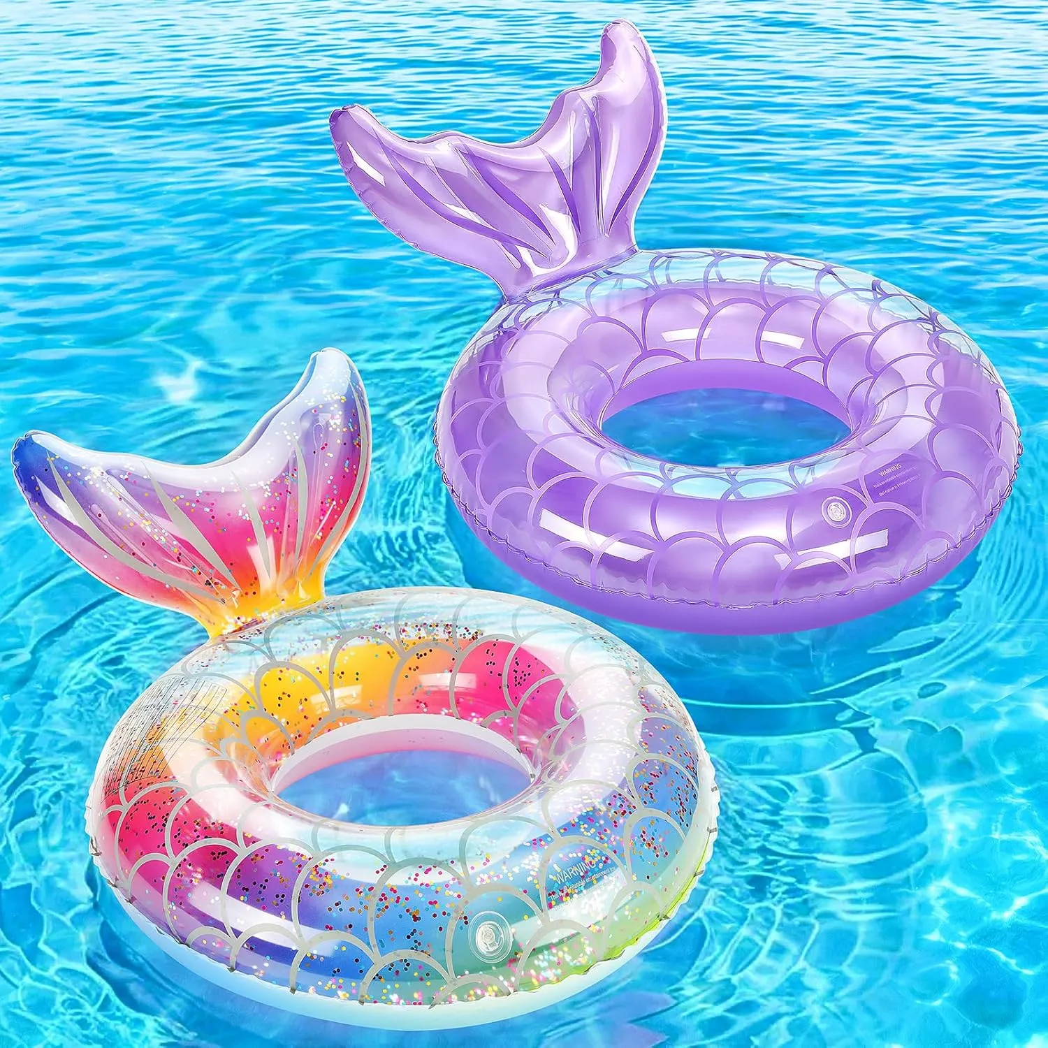 MoKo Inflatable Swimming Ring, Cute Pool Float Tube Decorations Swim Tubes Outdoor Pool Beach Water Floats Party Supplies Floaties
