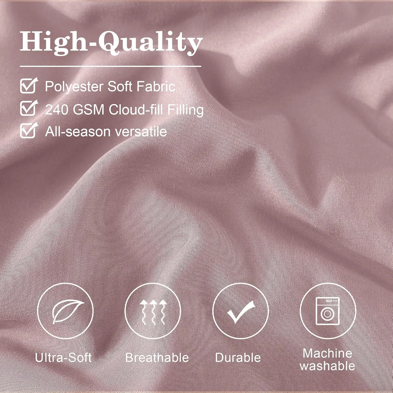 Monbix Queen Comforter Set - 7 Pieces Zephyr Bed in a Bag Queen Bedding Sets with Comforters, All Seasons Down Alternative Comforter Bed Set with Sheets,Pillowcases & Shams