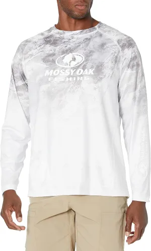 Mossy Oak Fishing Shirts for Men Long Sleeve with 40  UPF Sun Protection