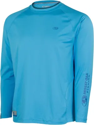Mossy Oak Men's Fishing Shirts Long Sleeve with UPF 40  Sun Protection