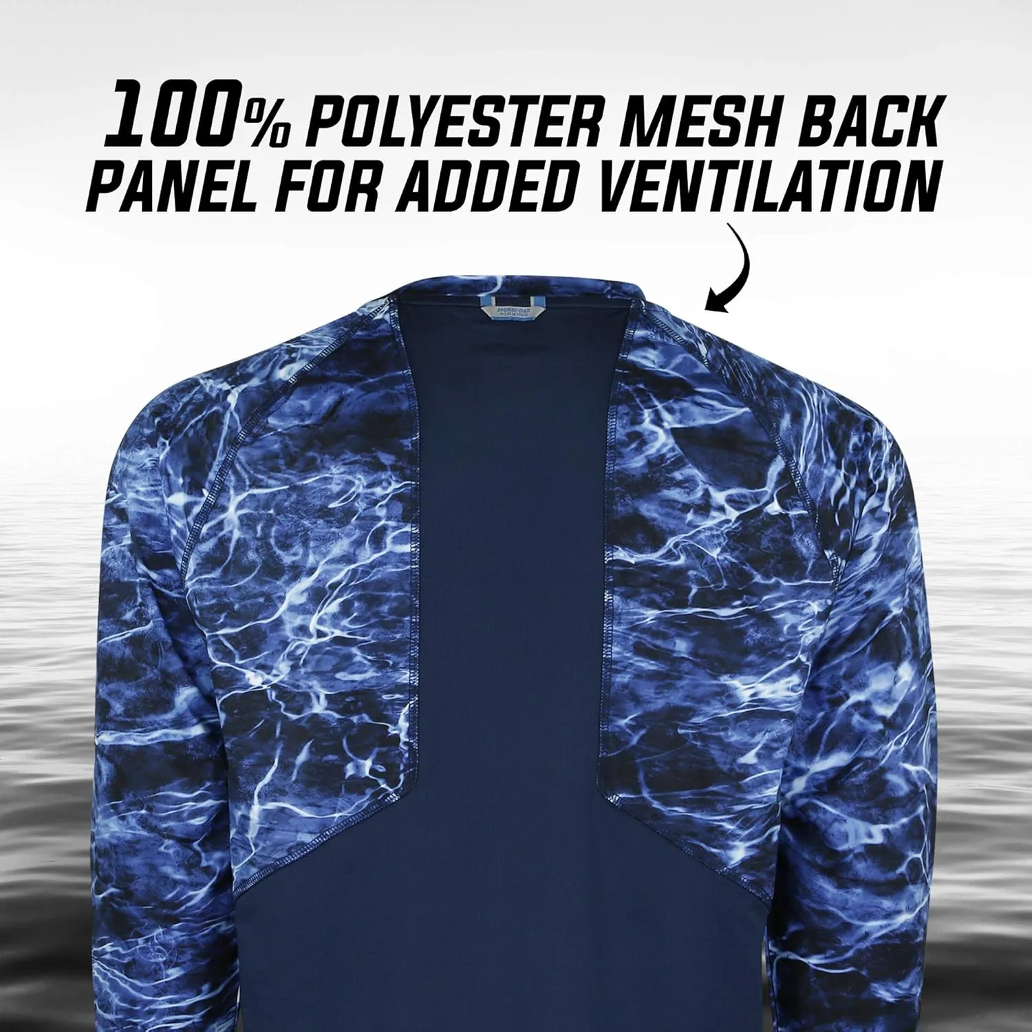 Mossy Oak Men's Fishing Shirts Long Sleeve with UPF 40  Sun Protection