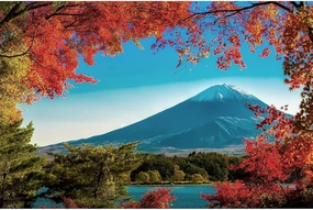 Mount Fuji in Autumn Japanese Landmark Jigsaw Puzzle for Adults and Kids | Difficult 1000 Piece Puzzle | Interactive Brain Teaser, Educational Toys & Games, Fun Quarantine Gifts | 28 x 20 Inches