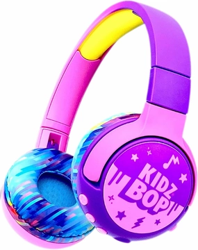 Move2Play, Kidz Bop, Bluetooth Headphones for Kids | Hi-Def Microphone & Speakers | 94dB Volume Limiting | Wireless | Adjustable | School Use | Gift 3 4 5 6 7 8  Year Old Girls Boys