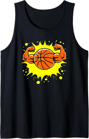Muscle Basketball Slam Dunk Athletic Sports Fan Tank Top
