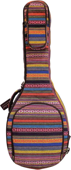 MUSIC FIRST Original Design 0.65" (16mm) Thick Padded Country Style 5-string Banjo Case, Banjo Gig Bag (Fit for Overall Length 38 inch / 96~97cm Full Size Banjo).
