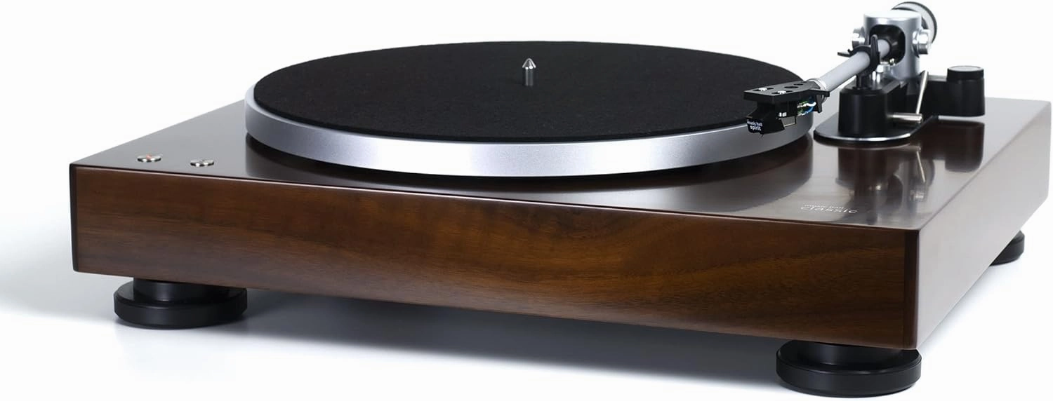 Music Hall Classic Turntable | Belt-Drive, Two-Speed, Built-in Phono Preamp | Semi-Automatic with Auto Lift/Off | Audiophile-Grade Sound, Pre-Mounted Spirit Cartridge