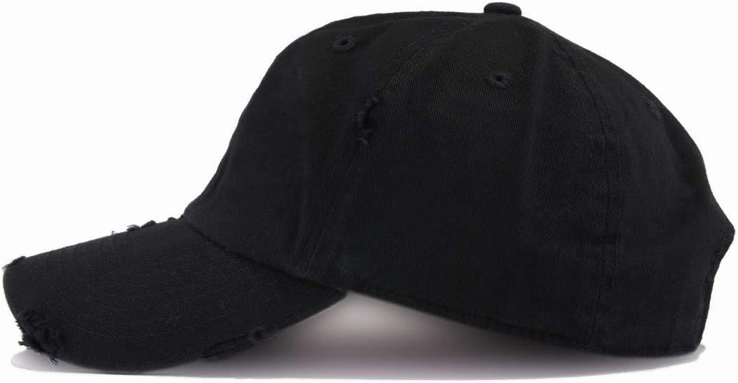 Music Note Vintage Baseball Cap Embroidered Cotton Adjustable Distressed Dad Hat