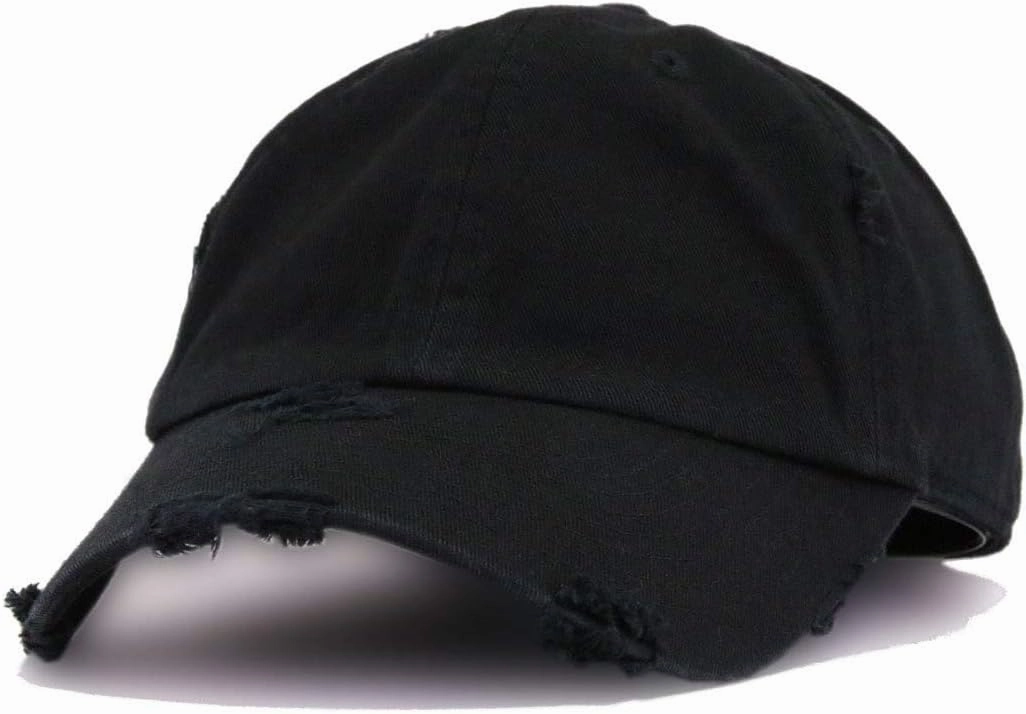 Music Note Vintage Baseball Cap Embroidered Cotton Adjustable Distressed Dad Hat