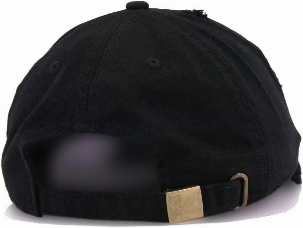 Music Note Vintage Baseball Cap Embroidered Cotton Adjustable Distressed Dad Hat