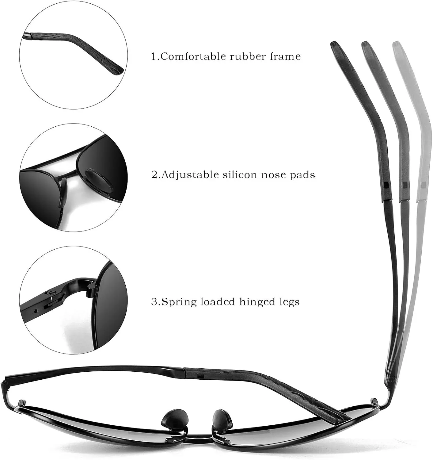 mxnx Aviator Sunglasses for Men Polarized Women UV Protection Lightweight Driving Fishing Sports Unisex glasses MX208