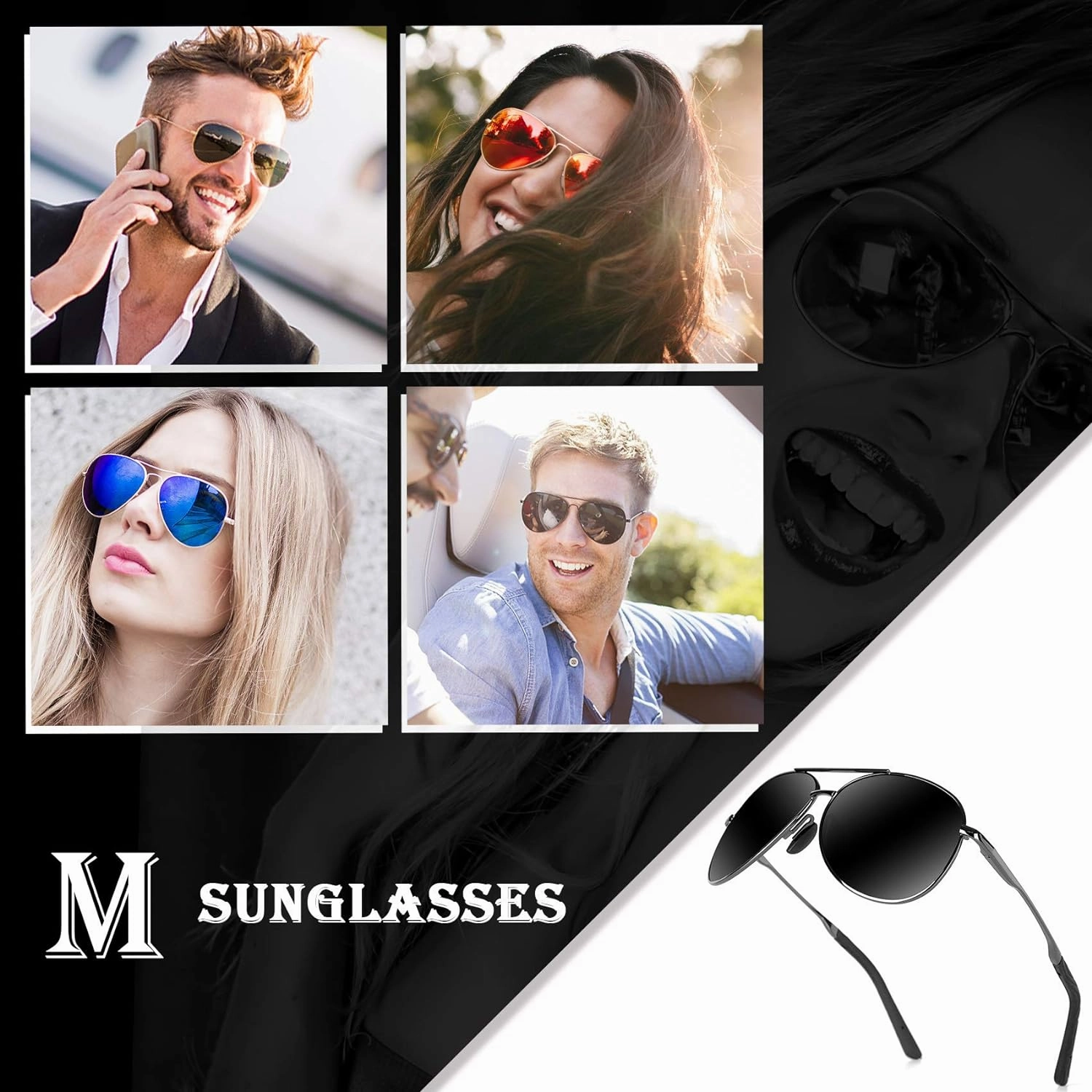 mxnx Aviator Sunglasses for Men Polarized Women UV Protection Lightweight Driving Fishing Sports Unisex glasses MX208