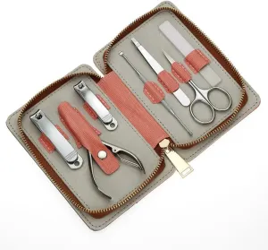 Nail Clippers Set Zipper Bag 7-Piece Stainless Steel Nail Clippers Set Nail Clippers Nail Clippers Manicure Tools Manicure Set Beauty Tool Portable Set