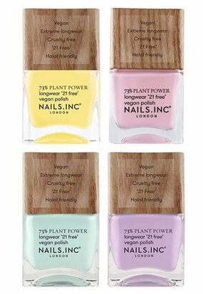 NAILS INC Save It For Spring 4 Piece Plant Power Nail Polish Set