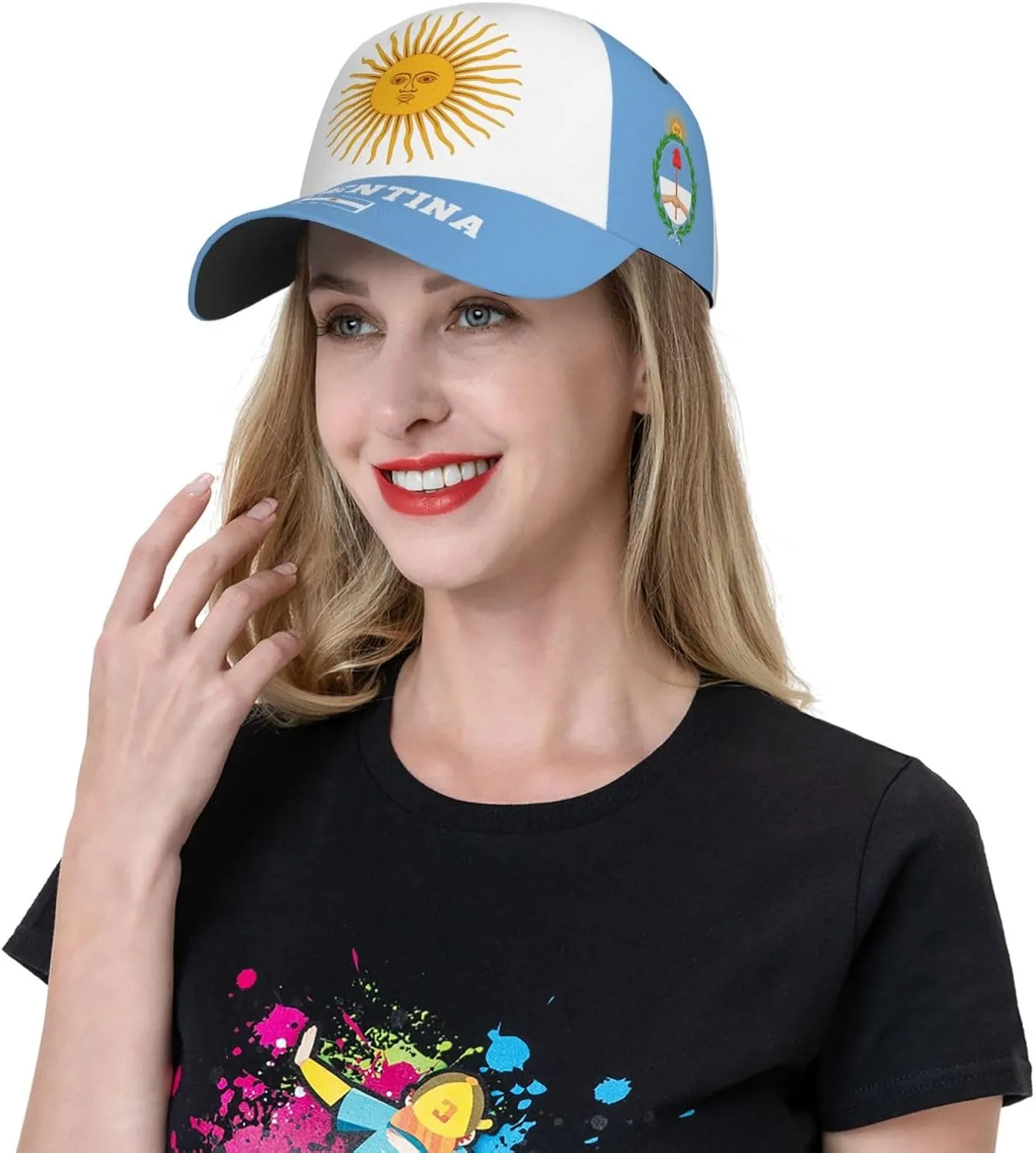 National Flags Baseball Cap for Men Women, Fashion Adjustable Sun Protection Visor Caps Trucker Hat Patriotic Caps