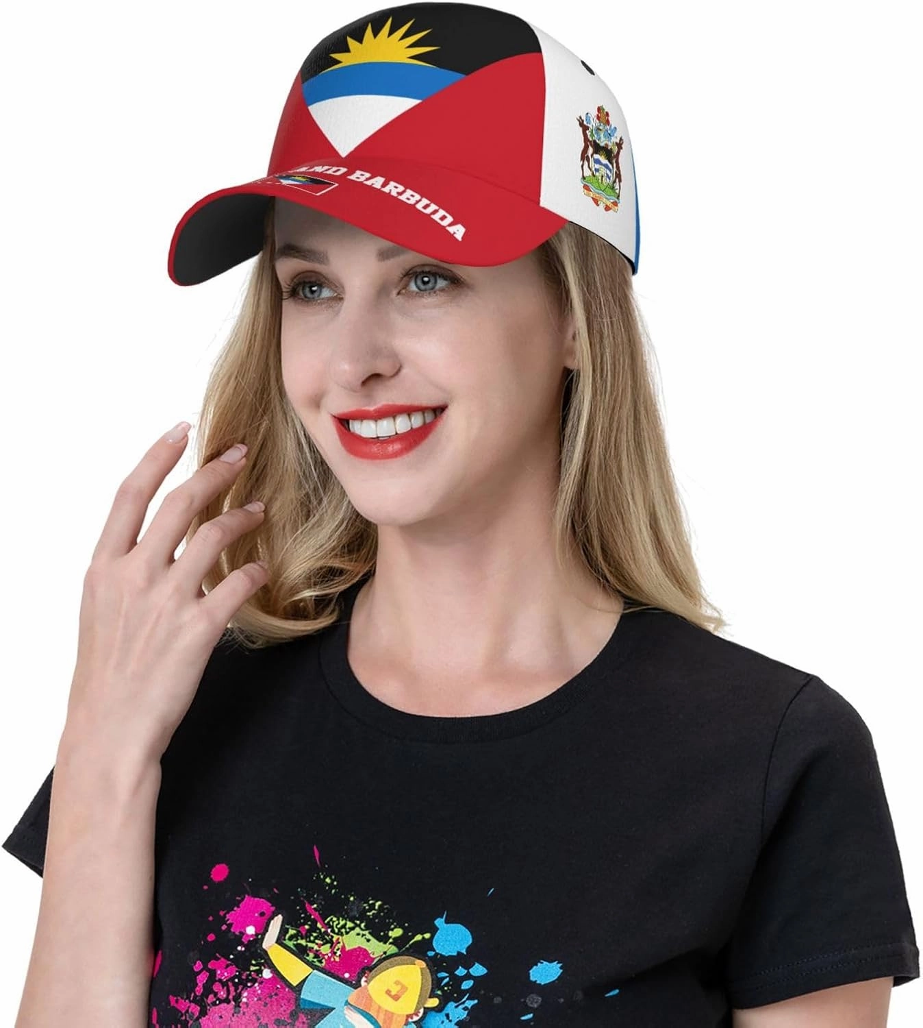 National Flags Baseball Cap for Men Women, Fashion Adjustable Sun Protection Visor Caps Trucker Hat Patriotic Caps