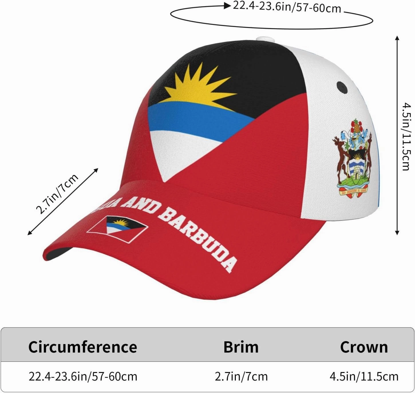 National Flags Baseball Cap for Men Women, Fashion Adjustable Sun Protection Visor Caps Trucker Hat Patriotic Caps