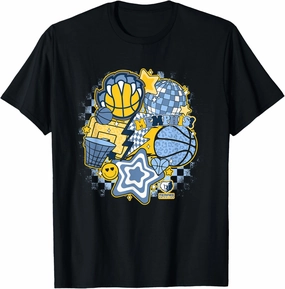 NBA Memphis Grizzlies Psychedelic Basketball Collage T-Shirt