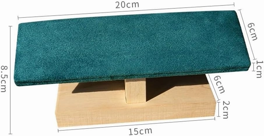 Necklace Display Holder Velvet Wooden Jewelry Rack Bracelet Watch Stand Display Props Shopping Mall Counter Jewelry Display Organizers Jewellery Stand Holder(Gris)