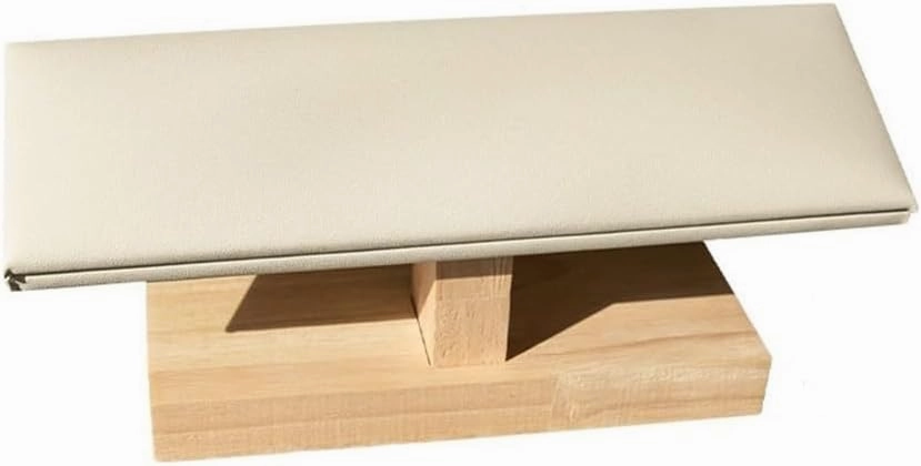 Necklace Display Holder Velvet Wooden Jewelry Rack Bracelet Watch Stand Display Props Shopping Mall Counter Jewelry Display Organizers Jewellery Stand Holder(White)