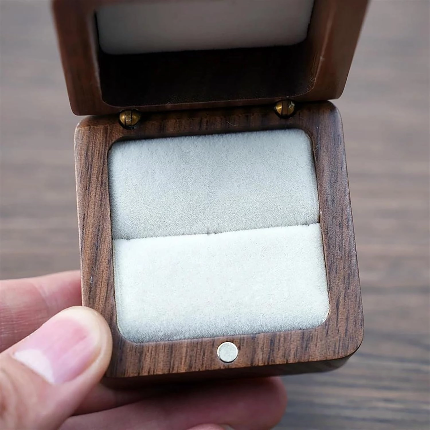 Necklace Organiser Pendant Necklace Ring Earring Display Packaging Case With Velvet Real Walnut Wood Jewellery Box Earring Jewellery Box Necklace Jewellery Box(Type-E)