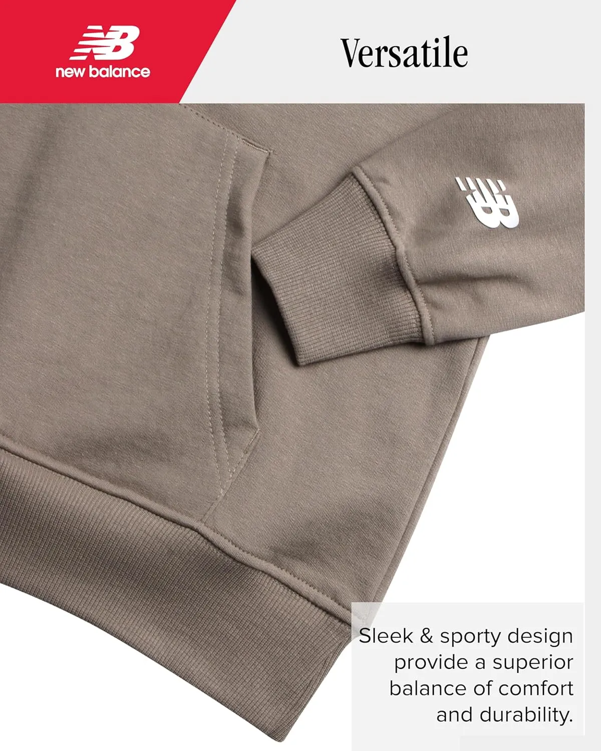 New Balance Boys' Sweatshirt Basketball Active Fleece Pullover Hoodie (Size 4-20)