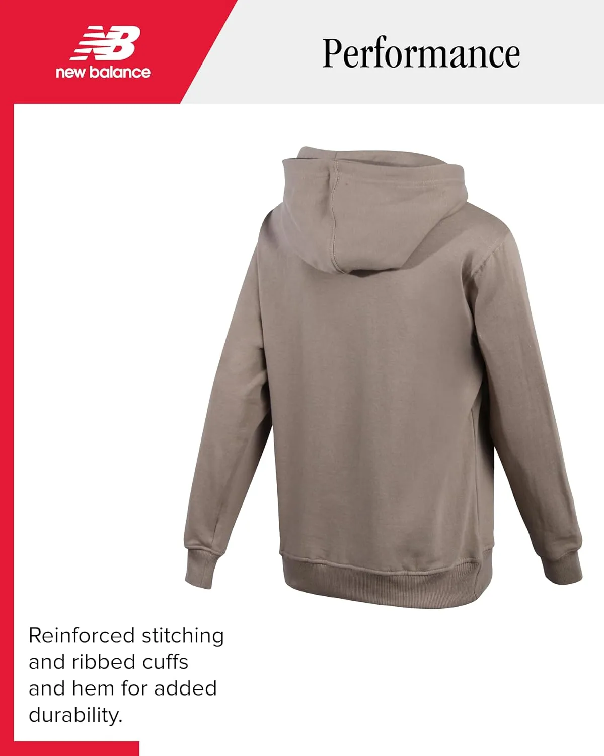 New Balance Boys' Sweatshirt Basketball Active Fleece Pullover Hoodie (Size 4-20)