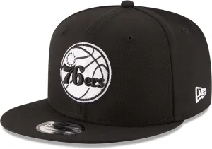 New Era NBA 9FIFTY Black White Adjustable Snapback Hat Cap One Size Fits All