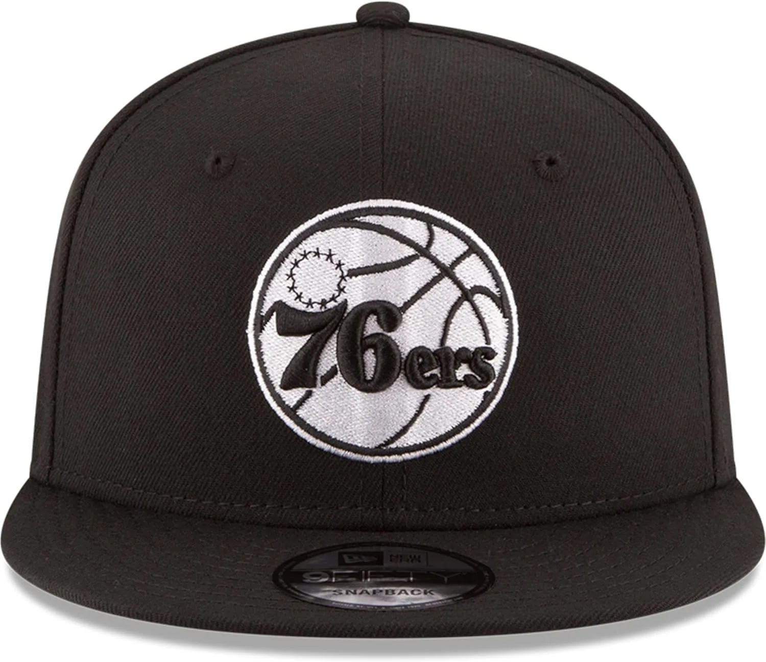 New Era NBA 9FIFTY Black White Adjustable Snapback Hat Cap One Size Fits All