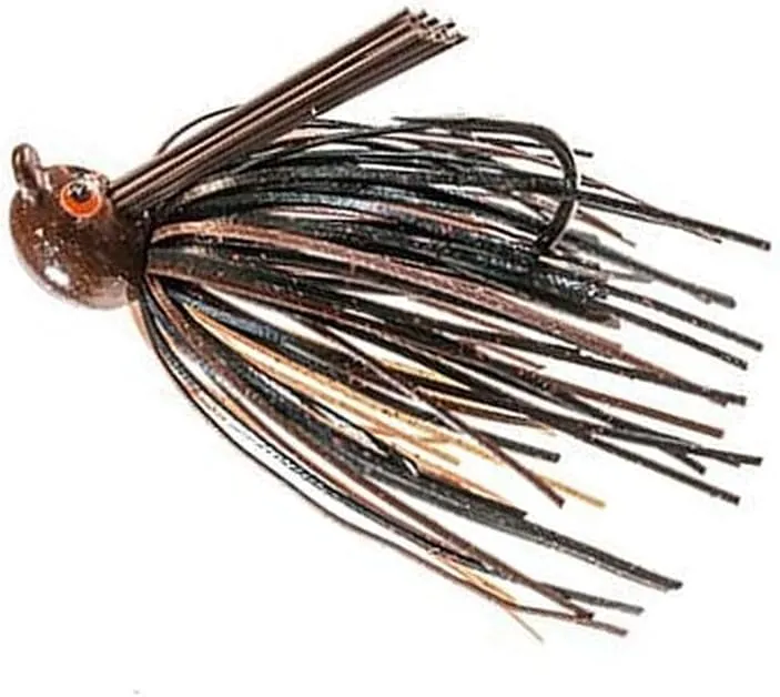 New Pack of Power Finesse Jig 1/4 Oz Moccasin Craw Cross Eye Highly Efficient Lures for Various Kinds of Fish Jagg0le2361
