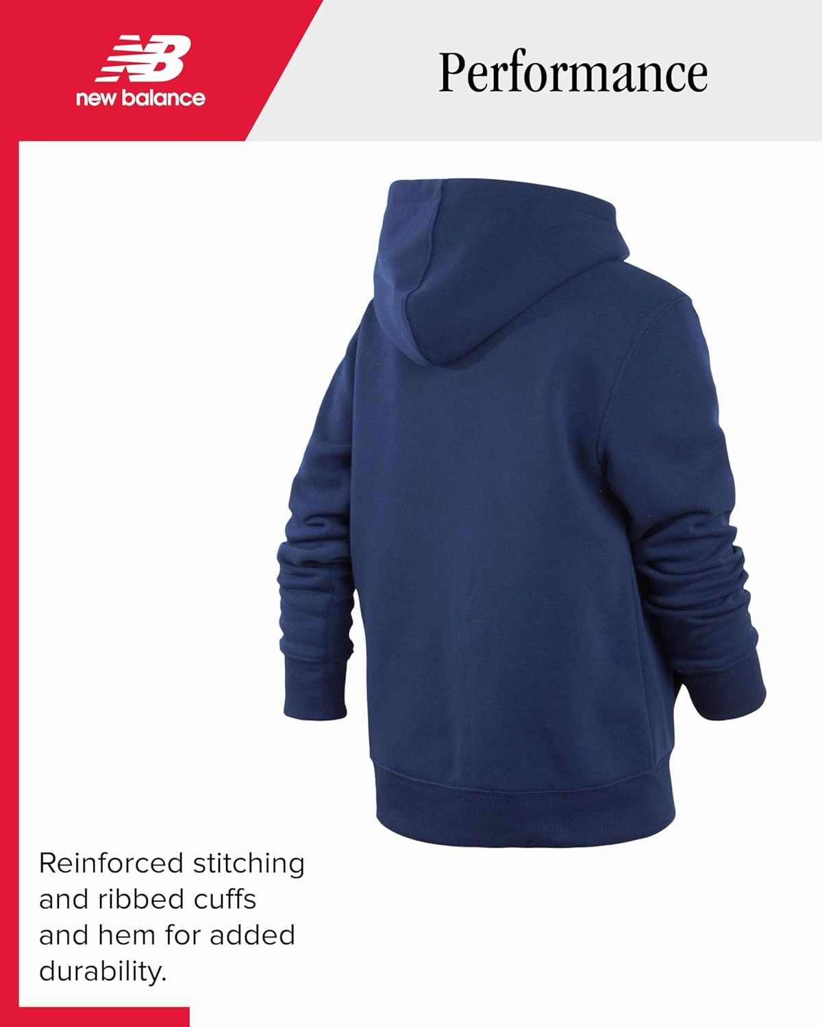 New Balance Boys' Sweatshirt Basketball Active Fleece Pullover Hoodie (Size 4-20)