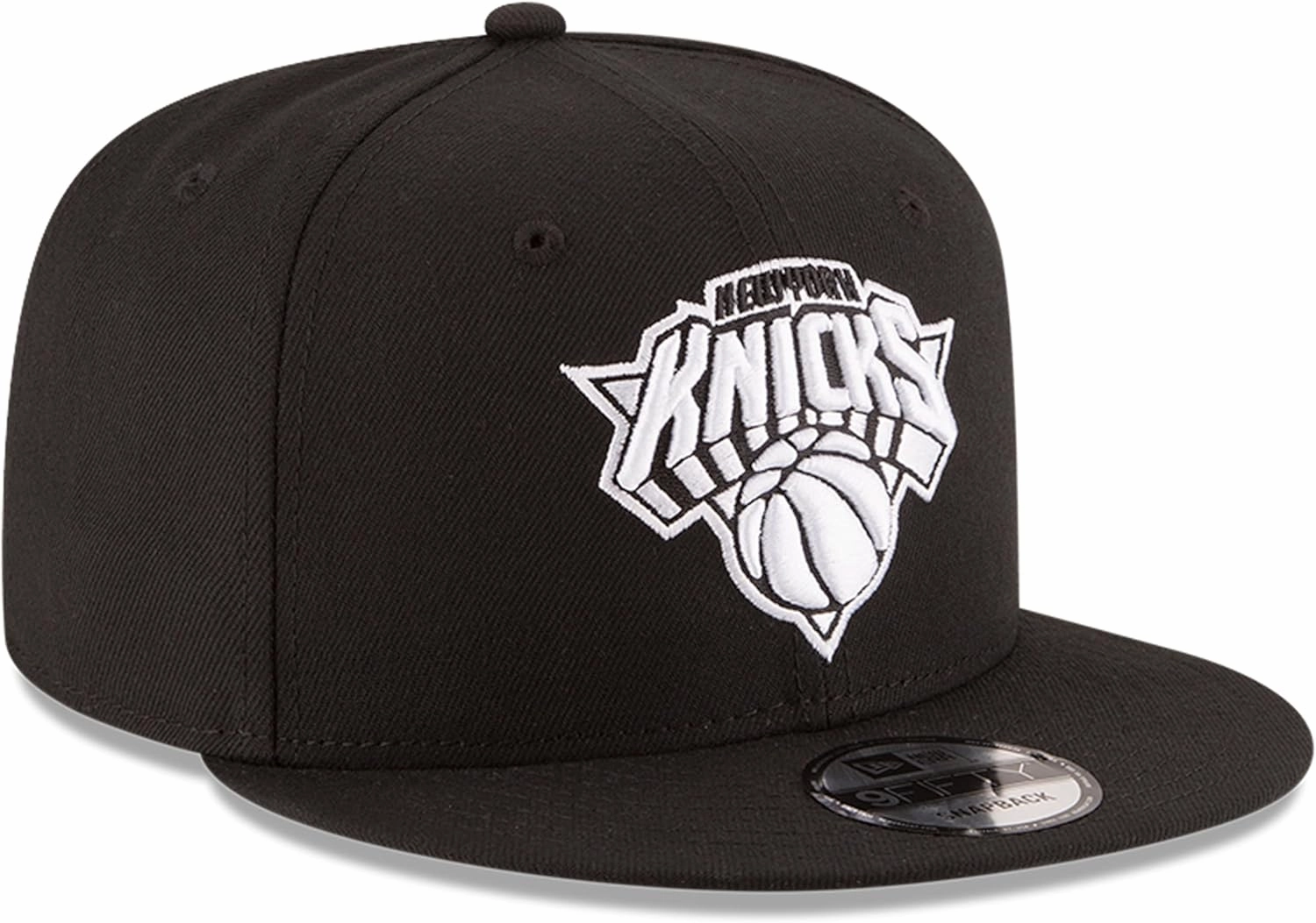 New Era NBA 9FIFTY Black White Adjustable Snapback Hat Cap One Size Fits All