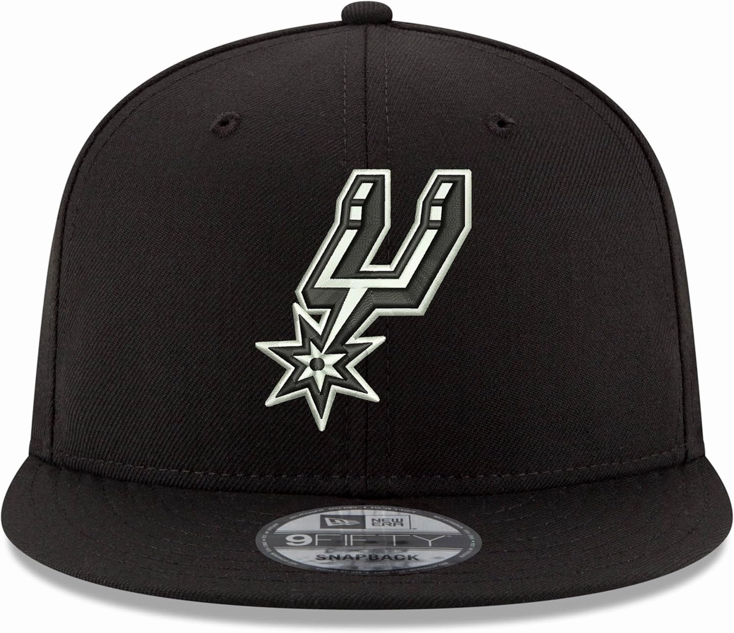New Era NBA 9FIFTY Black White Adjustable Snapback Hat Cap One Size Fits All