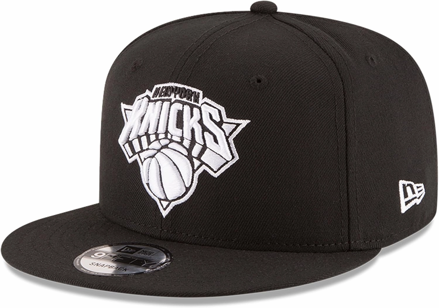 New Era NBA 9FIFTY Black White Adjustable Snapback Hat Cap One Size Fits All