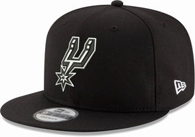 New Era NBA 9FIFTY Black White Adjustable Snapback Hat Cap One Size Fits All