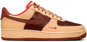 Nike Air Force 1 '07 Men's Shoes (HQ3447-222, Light British Tan/Sesame/Picante Red/Cacao Wow)