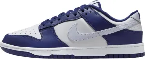 Nike Dunk Low Retro Men's Shoes (DV0833-401, Deep Royal Blue/White/Football Grey) Size 12